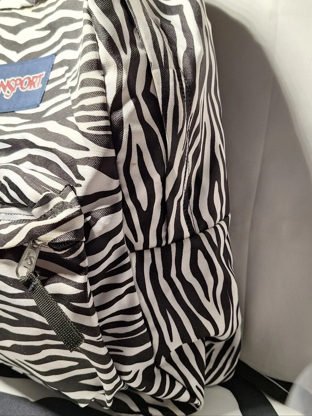 Jansport Backpack Zebra Black White